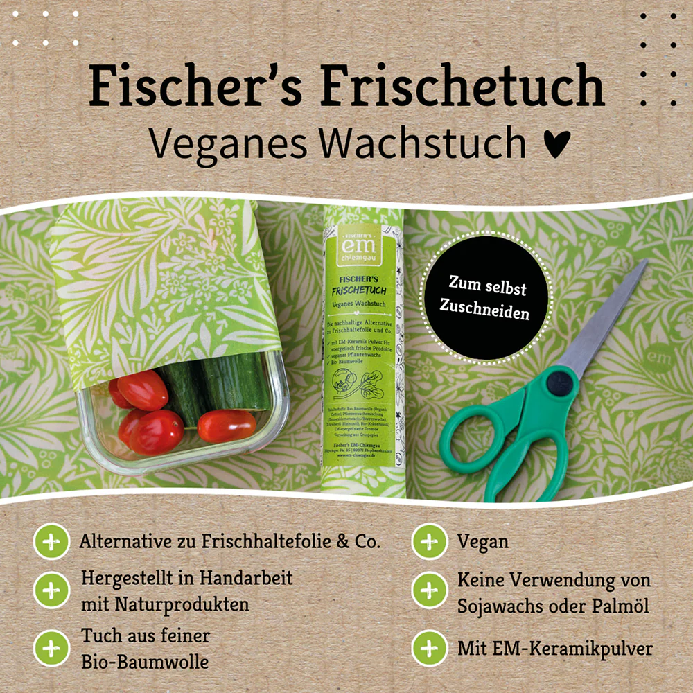 Fischer´s Frischetuch - veganes Wachstuch