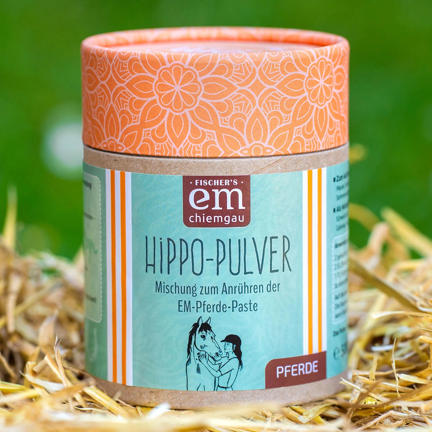 Hippo-Pferdepulver, 500 g Pappdose