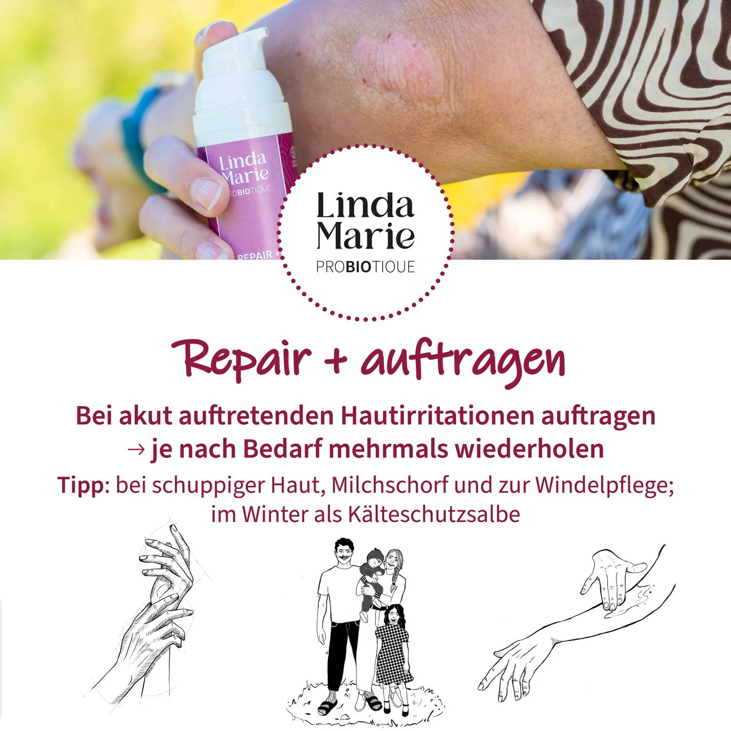 Linda Marie PROBIOTIQUE – Akutbalsam Repair + - Image 8