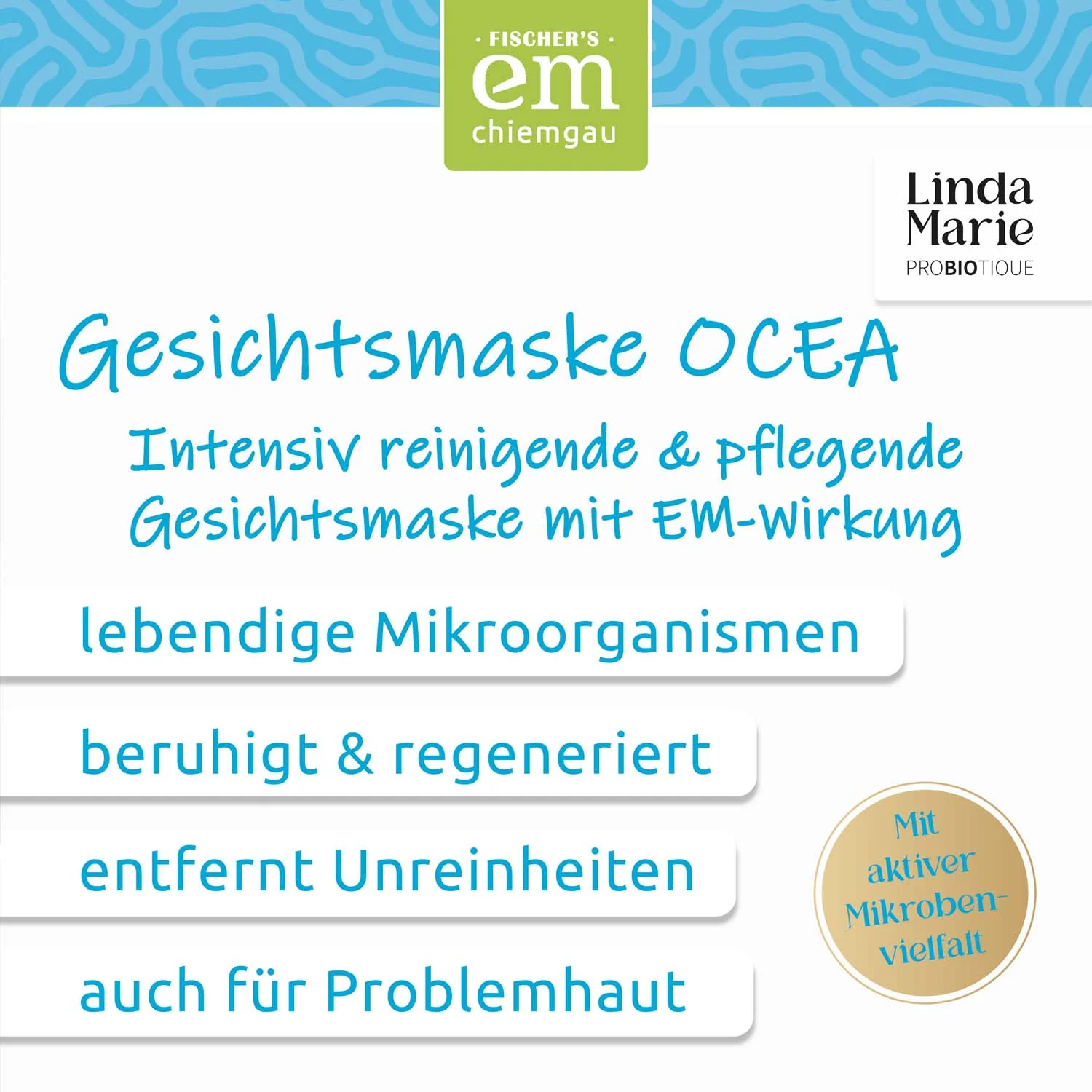Linda Marie PROBIOTIQUE Gesichtsmaske Ocea, 30 ml - Image 6